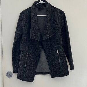 Rafaella Charcoal Open-Front Blazer